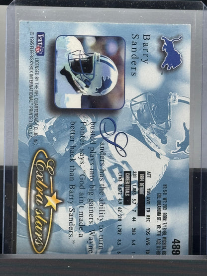 1995 Fleer Ultra #489 Barry Sanders Gold Medallion Detroit Lions