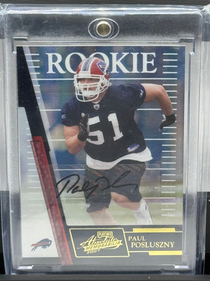 2007 Donruss Playoff Absolute #240 Paul Posluszny 15/349 Buffalo Bills