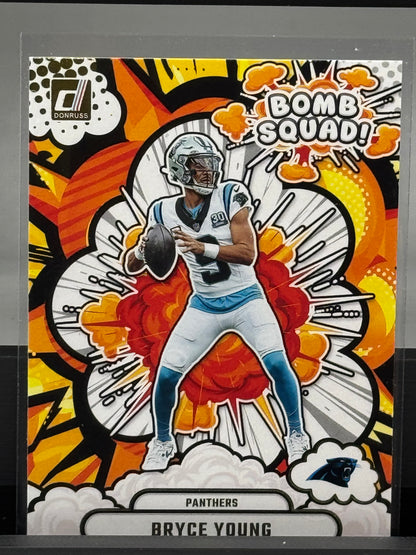 2025 Donruss #BS-BYG Bryce Young Bomb Squad Carolina Panthers