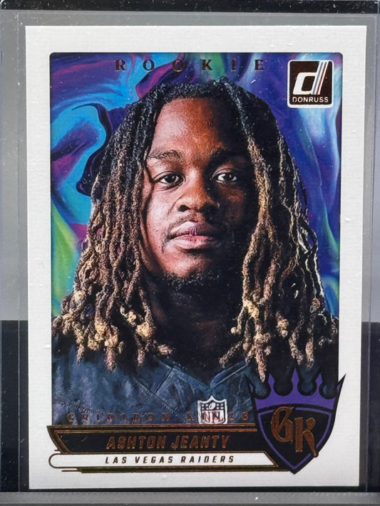 2025 Donruss #RGK-AJY Ashton Jeanty RC Gridiron Kings Las Vegas Raiders