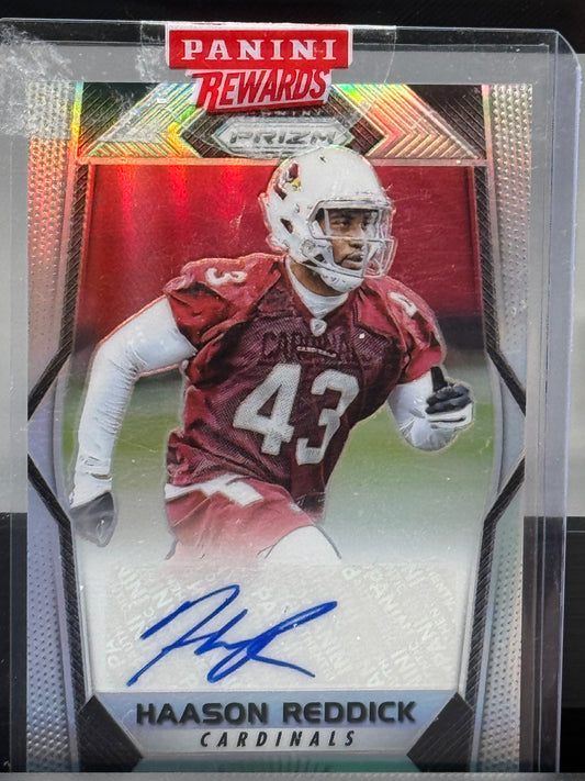 2017 Panini Prizm #RA-HR Haason Reddick Auto Arizona Cardinals