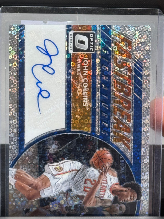 2018 Donruss Optic #FB-JCL John Collins Auto Fast Break Signatures Atlanta Hawks