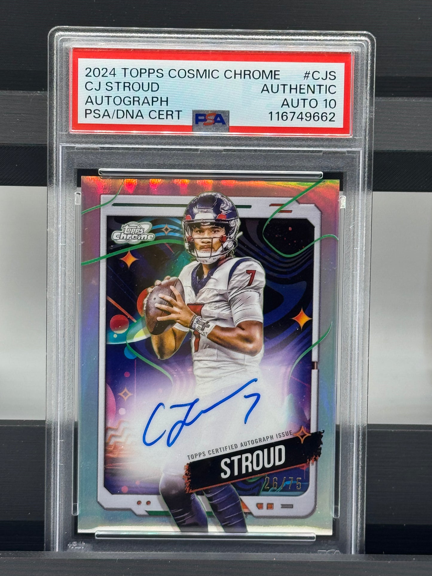 2024 Topps Cosmic Chrome #CJS CJ Stroud Autograph PSA Authentic Auto 10 Houston Texans