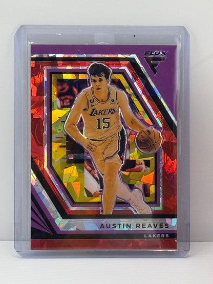 2022-23 Flux #200 Austin Reaves Pink Cracked Ice Los Angeles Lakers