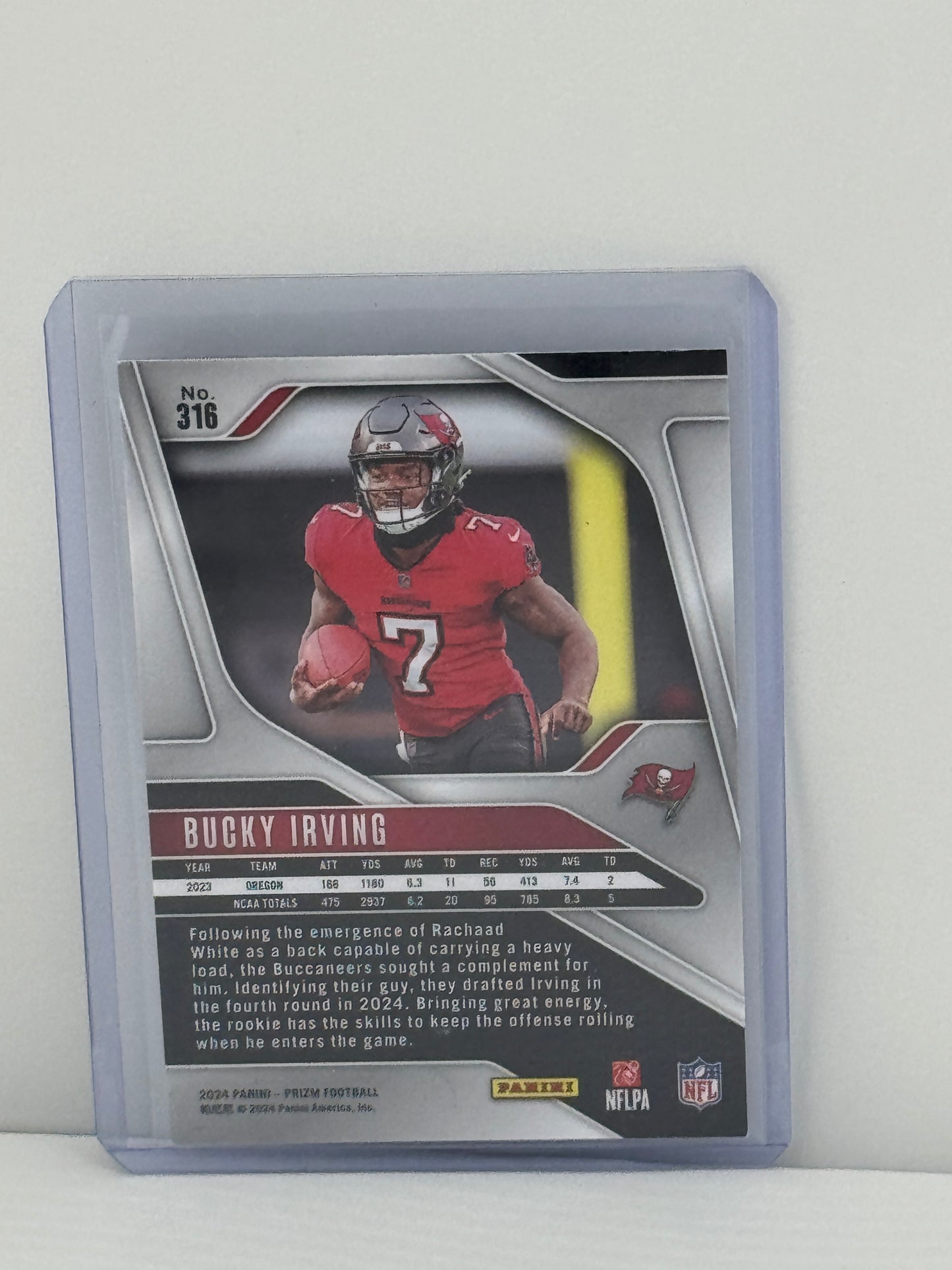 2024 Prizm #316 Bucky Irving RC Tampa Bay Buccaneers