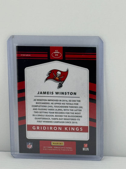 2017 Donruss Optic #20 Jameis Winston Gridiron Kings Holo Tampa Bay Buccaneers