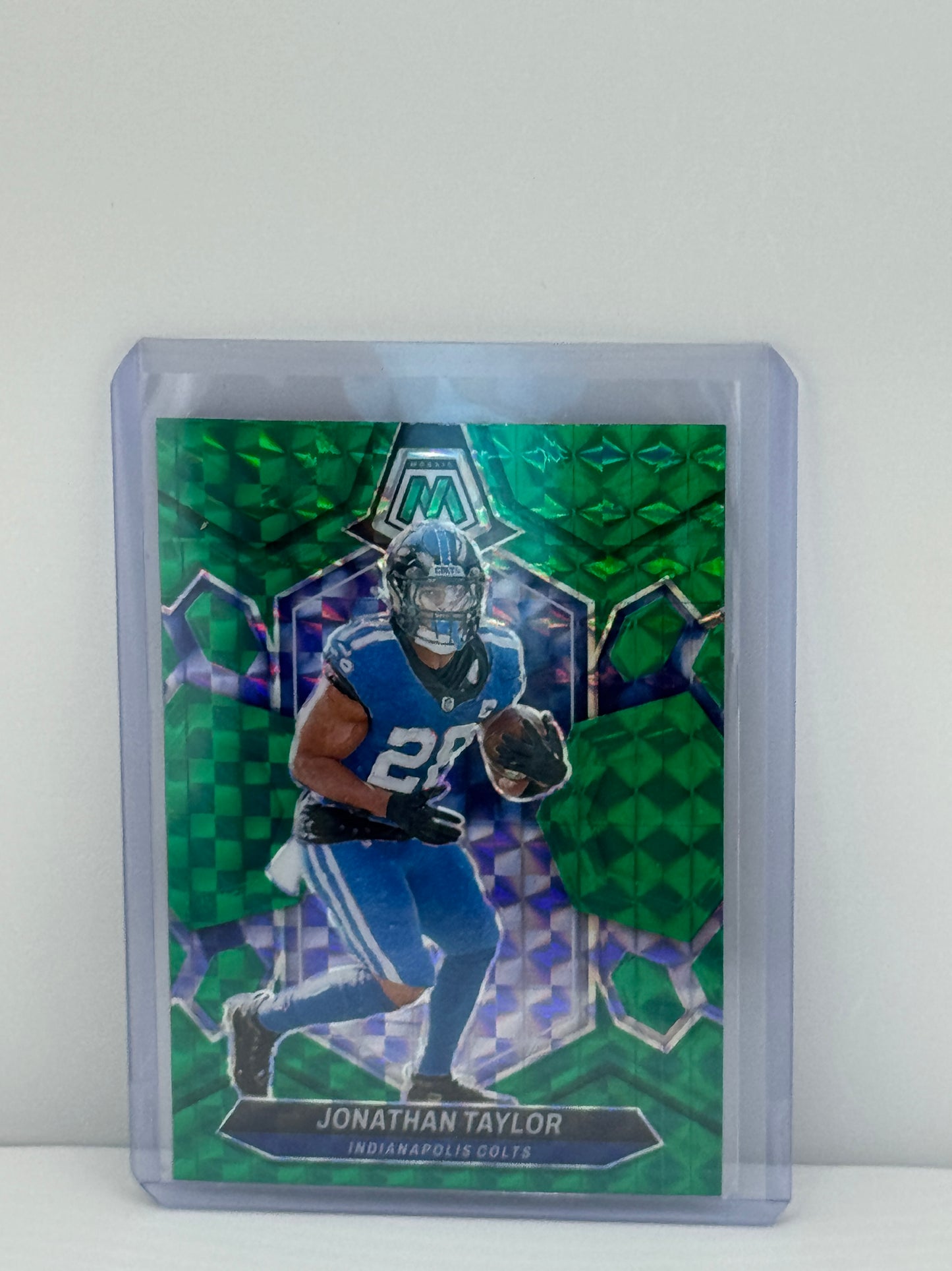2024 Panini Mosaic #93 Johnathan Taylor Green Prizm Indianapolis Colts