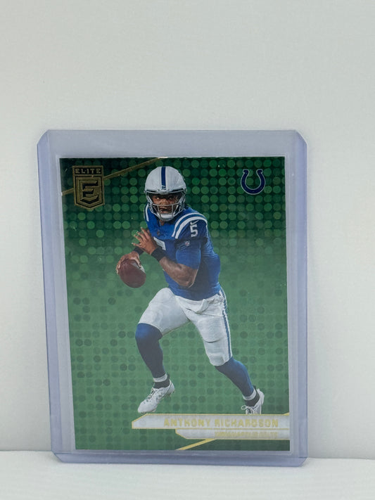 2024 Donruss Elite #38 Anthony Richardson Green Disco Indianapolis Colts
