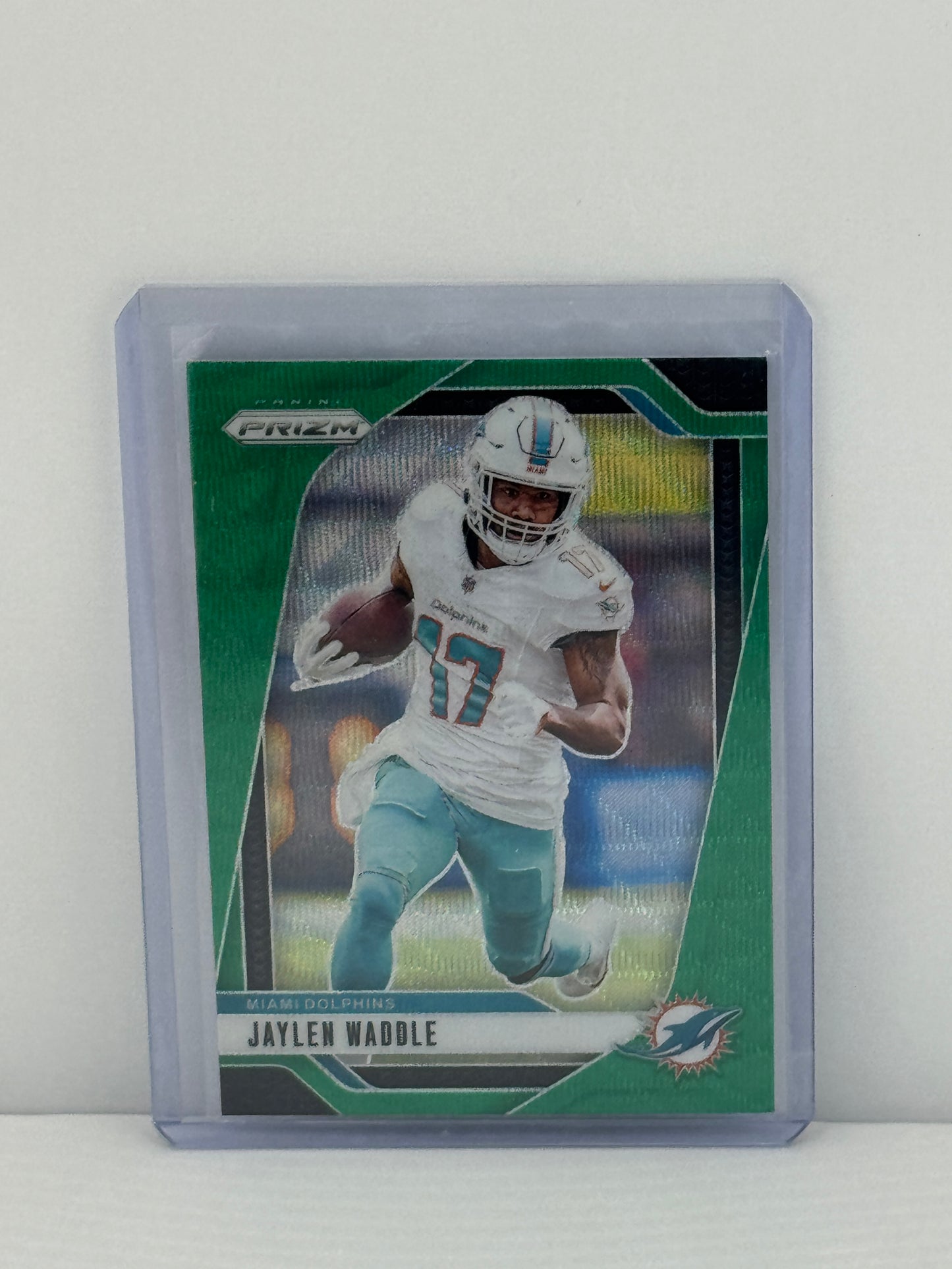 2024 Panini Prizm #178 Jaylen Waddle Green Wave Miami Dolphins