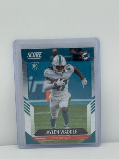 2021 Panini Chronicles Score #413 Jaylen Waddle RC Miami Dolphins