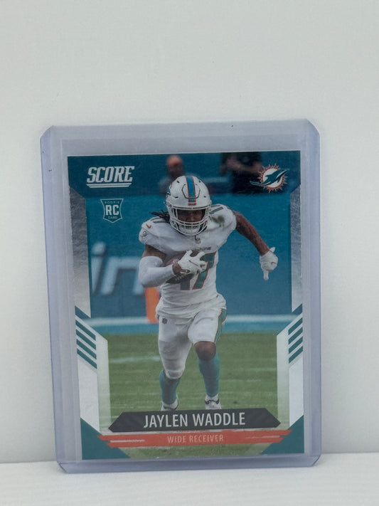 2021 Panini Chronicles Score #413 Jaylen Waddle RC Miami Dolphins