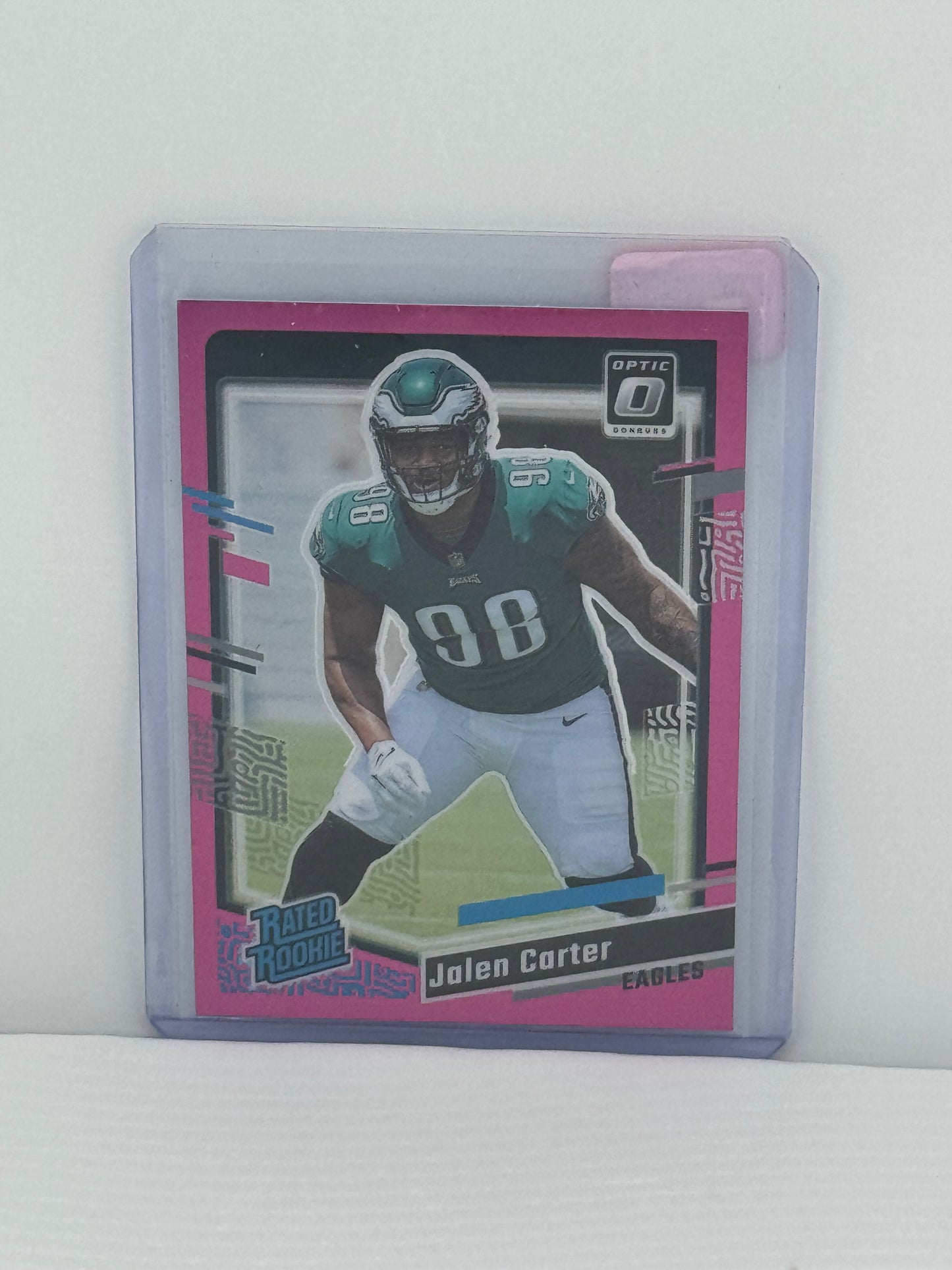 2023 Donruss Optic #381 Jalen Carter Pink RC Philadelphia Eagles