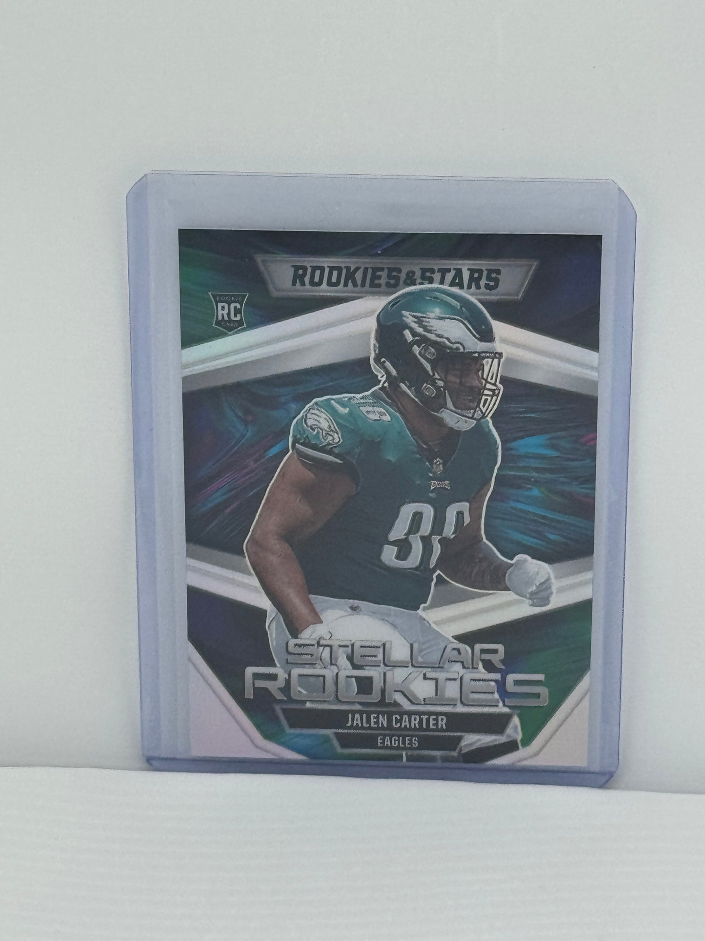 2023 Panini Rookies & Stars # SR-8 Jalen Carter Stellar Rookies Silver Prizm Philadelphia Eagles