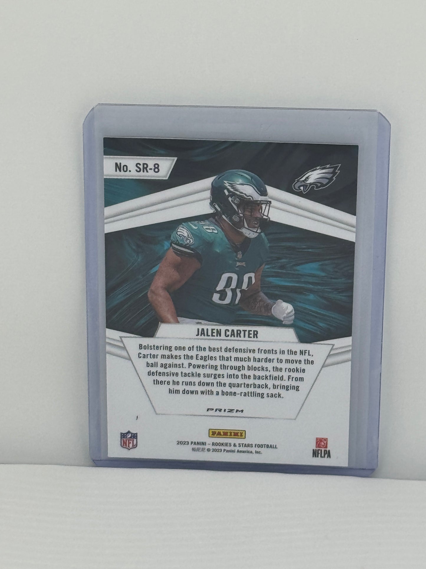 2023 Panini Rookies & Stars # SR-8 Jalen Carter Stellar Rookies Silver Prizm Philadelphia Eagles