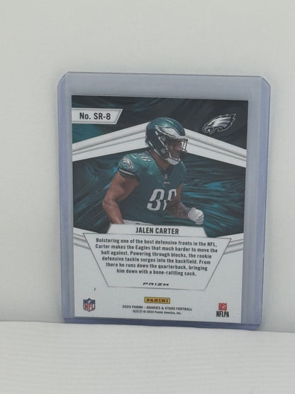 2023 Panini Rookies & Stars # SR-8 Jalen Carter Stellar Rookies Silver Prizm Philadelphia Eagles