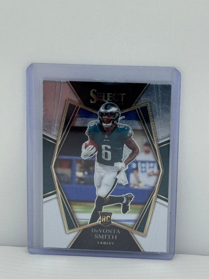 2021 Panini Select #149 Devonta Smith Premier Level RC Philadelphia Eagles