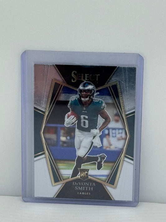 2021 Panini Select #149 Devonta Smith Premier Level RC Philadelphia Eagles