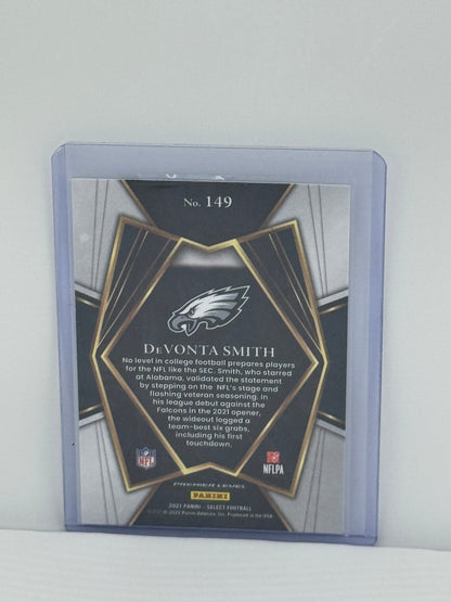 2021 Panini Select #149 Devonta Smith Premier Level RC Philadelphia Eagles