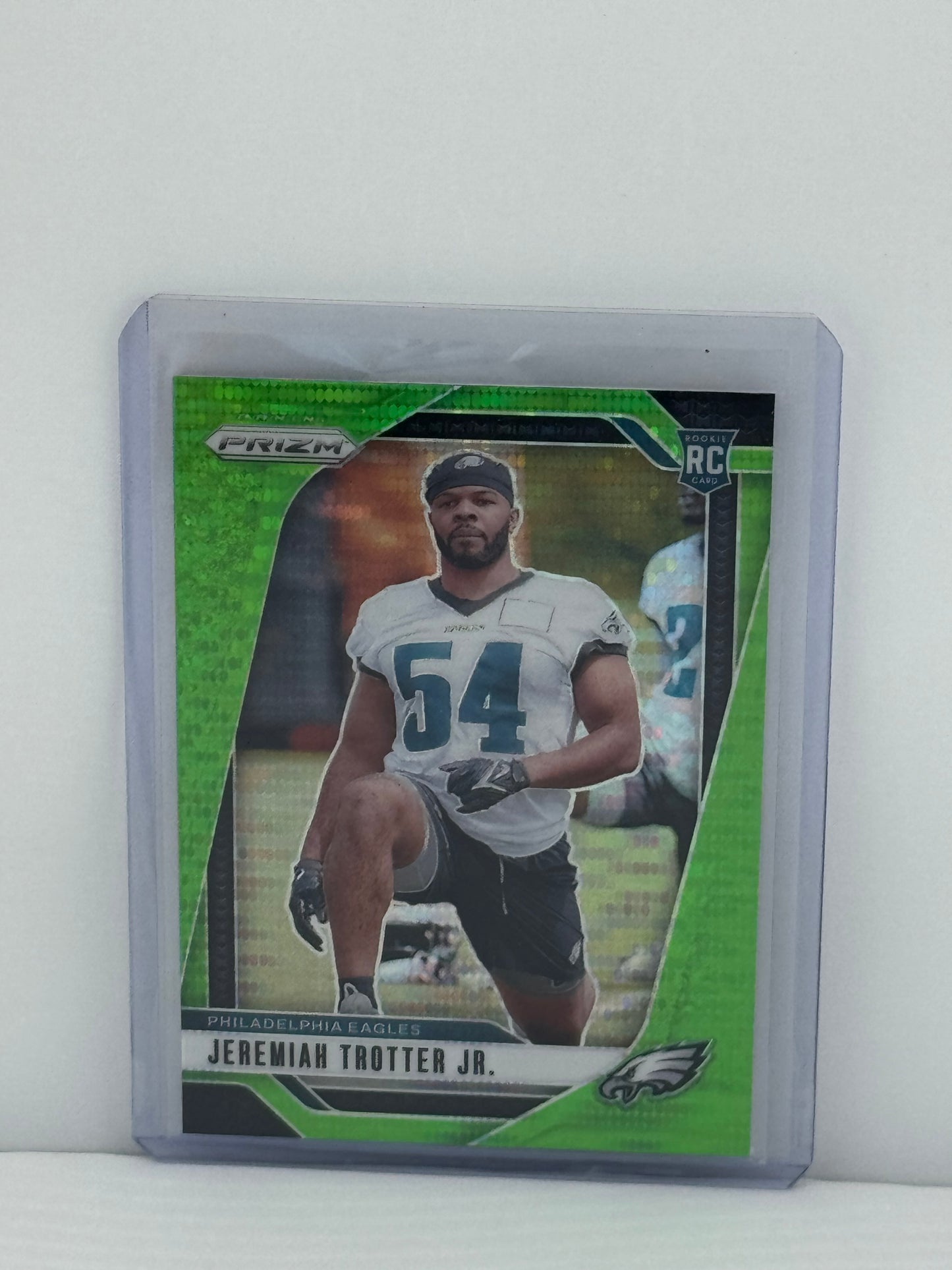 2024 Panini Prizm #349 Jeremiah Trotter Jr. Neon Green Pulsar Philadelphia Eagles