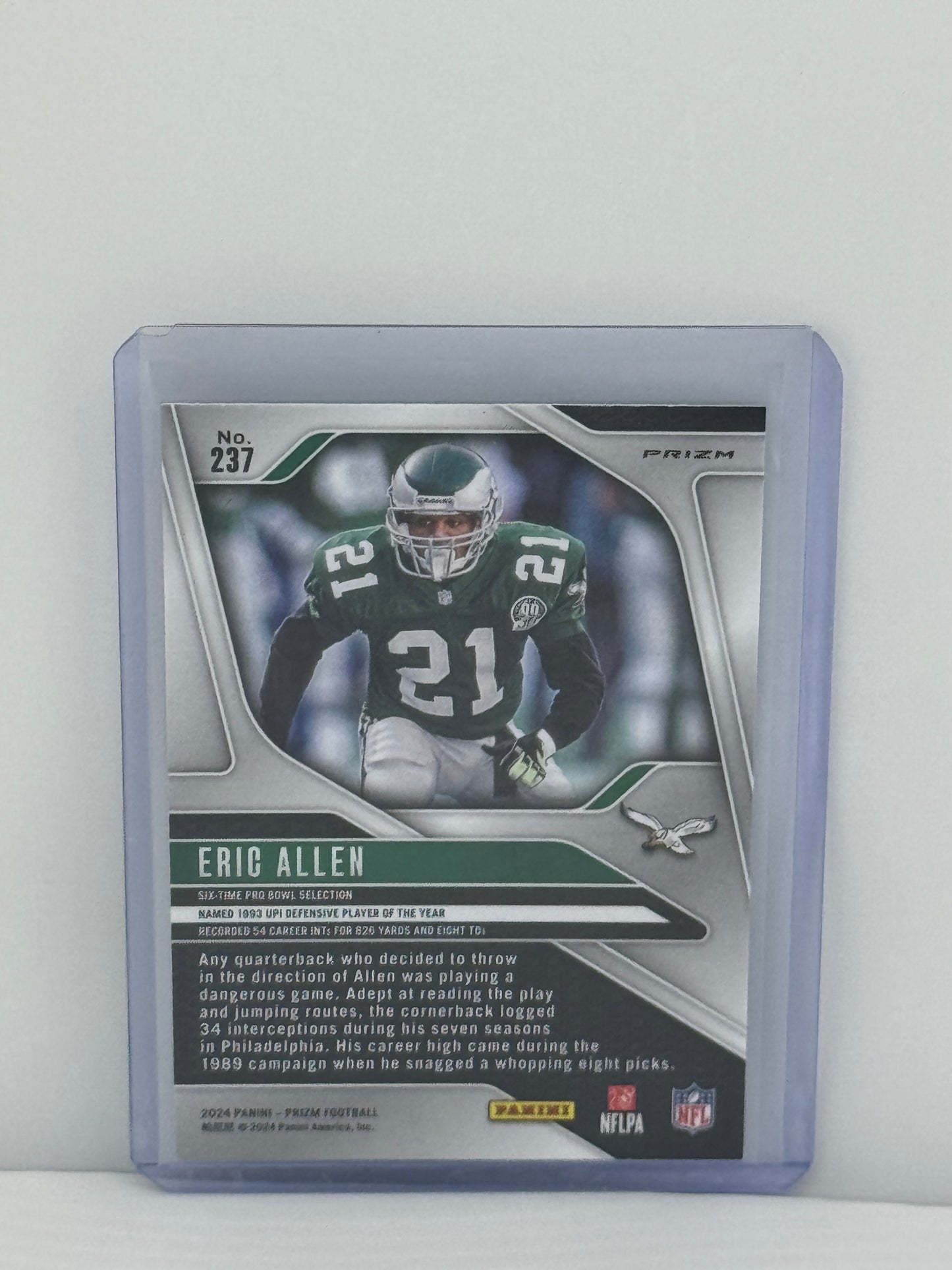 2024 Panini Prizm #237 Eric Allen Green Wave Philadelphia Eagles