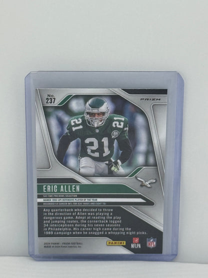 2024 Panini Prizm #237 Eric Allen Green Wave Philadelphia Eagles