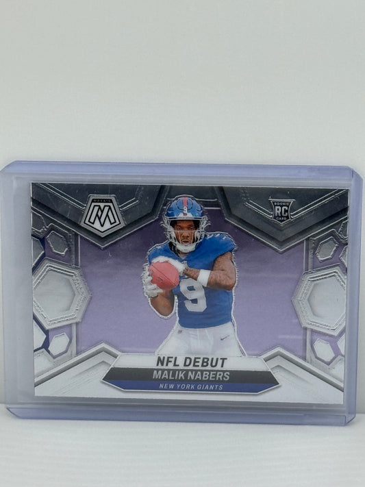 2024 Panini Mosaic #284 Malik Nabers NFL Debut RC New York Giants
