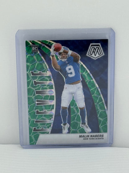 2024 Panini Mosaic #3 Malik Nabers Elevate Green Mosaic Prizm RC New York Giants