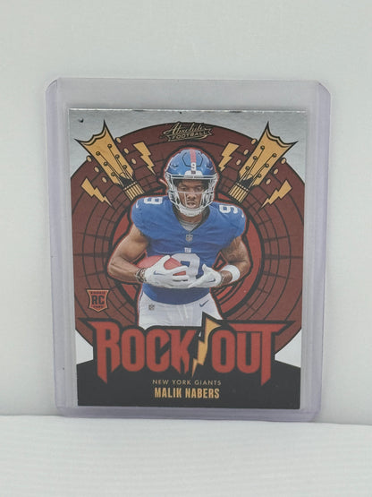 2024 Panini Absolute #RO-MNS Malik Nabers Rockout RC New York Giants
