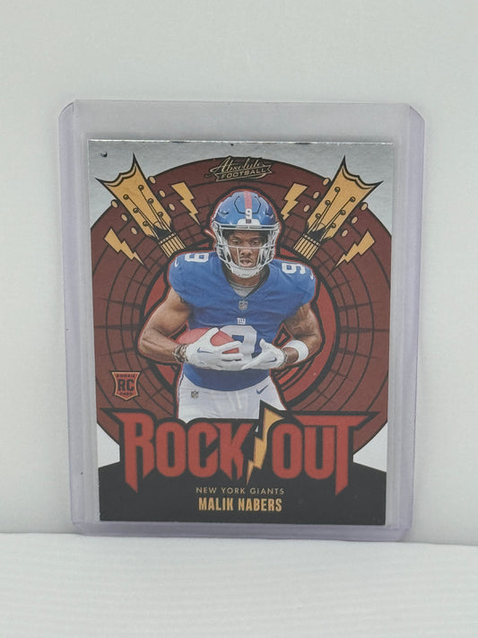 2024 Panini Absolute #RO-MNS Malik Nabers Rockout RC New York Giants