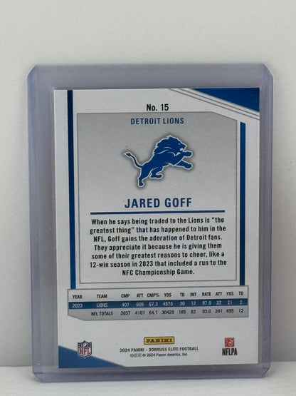 2024 Donruss Elite #15 Jared Goff Pink Detroit Lions