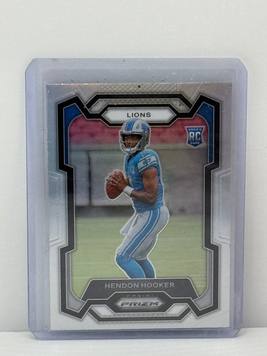 2023 Panini Prizm #329 Hendon Hooker Silver Prizm RC Detroit Lions
