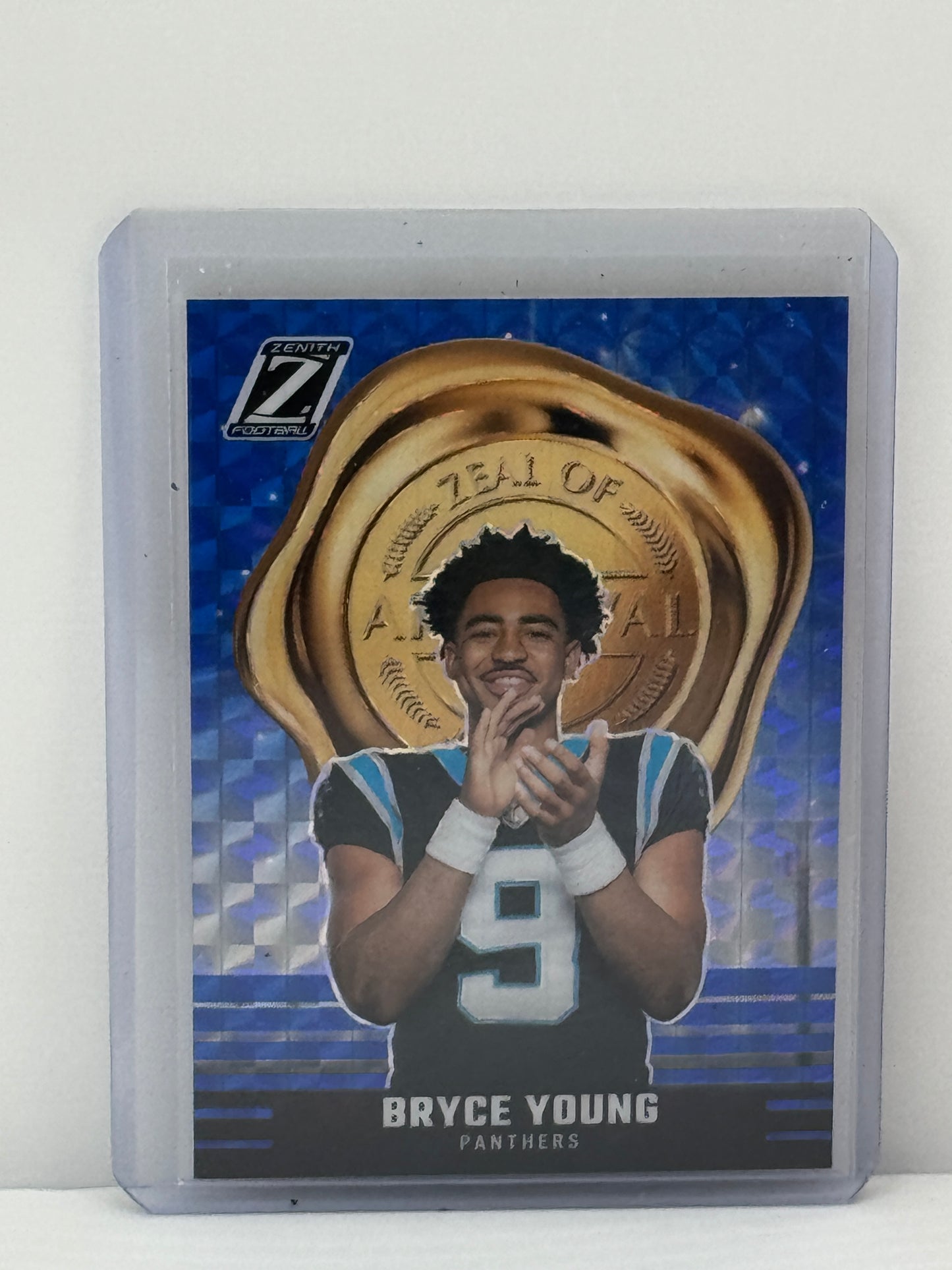 2023 Panini Zenith #23 Bryce Young Zeal of Approval Blue RC Carolina Panthers
