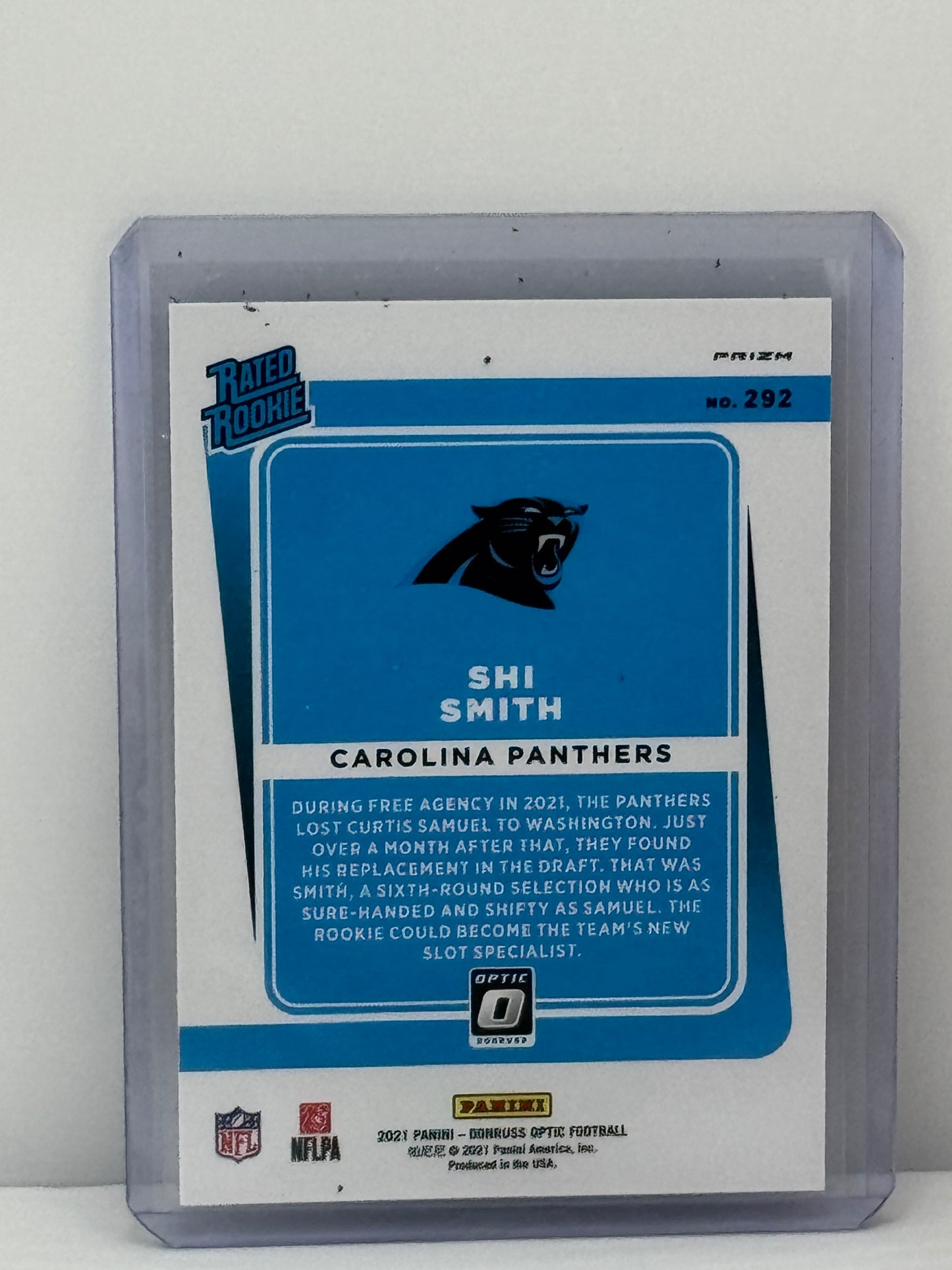 2021 Panini Donruss Optic #292 Shi Smith Stars RC Carolina Panthers