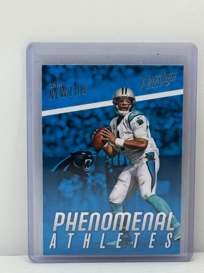 2017 Panini Prestige #36 Cam Newton Phenomenal Athletes Carolina Panthers