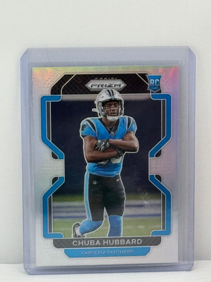 2021 Panini Prizm #355 Chuba Hubbard Silver Prizm Carolina Panthers