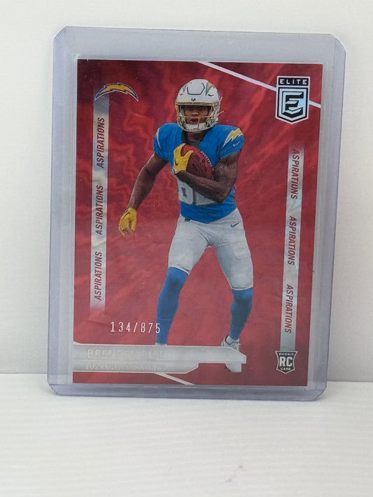 2024 Donruss Elite #193 Brenden Rice Aspirations 134/875 RC Los Angeles Chargers