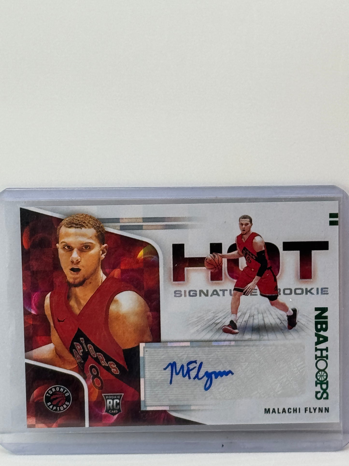 2020-21 Panini NBA Hoops #HR-MFL Malachi Flynn Hot Signature Rookie Auto RC Detroit Pistons