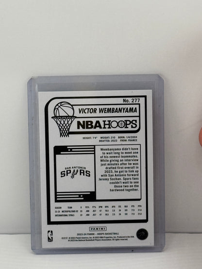 2023-24 Panini NBA Hoops #277 Victor Wembanyama RC San Antonio Spurs