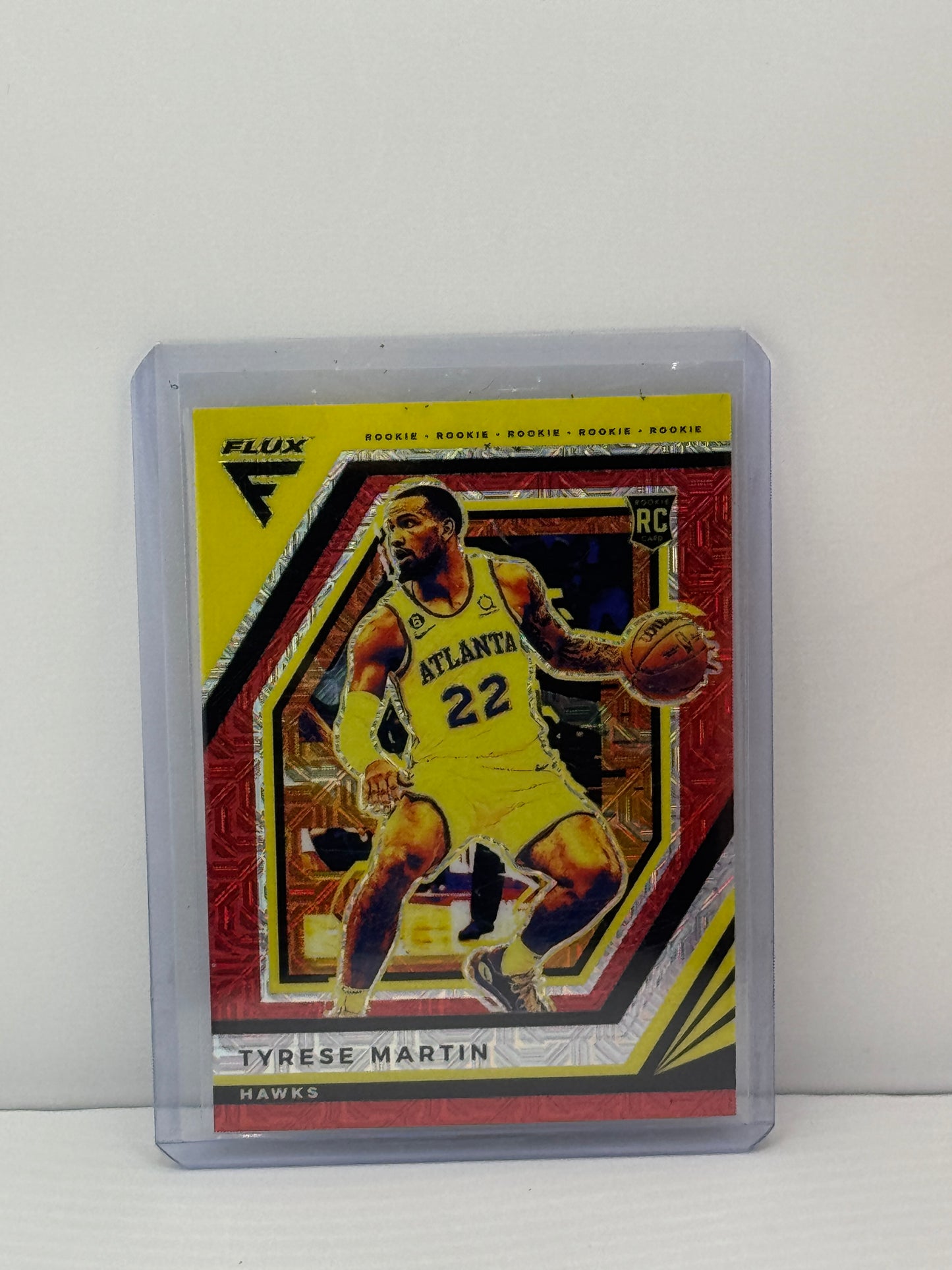 2022-23 Panini Flux #204 Tyrese Martin Red Mojo 44/99 RC Atlanta Hawks