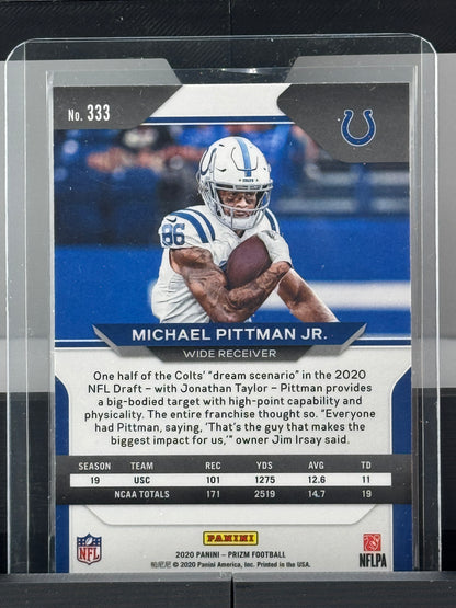 2020 Prizm #333 Michael Pittman Jr. RC Indianapolis Colts