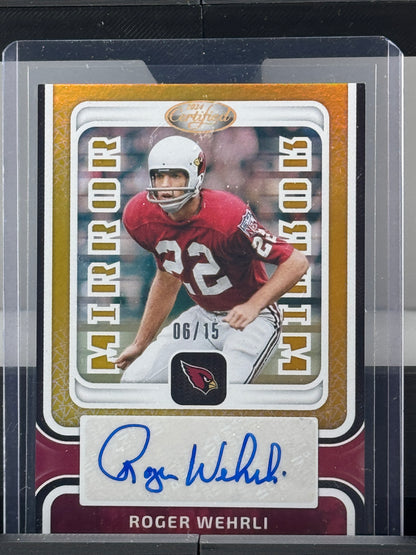 2024 Panini Certified #MS-RWE Roger Wehrli 6/15 Mirror Arizona Cardinals