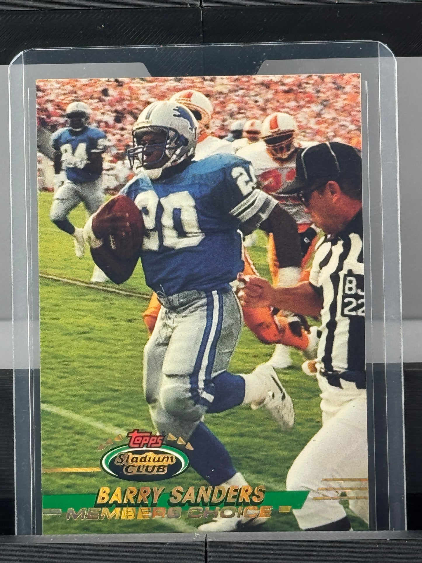 1993 Topps Stadium Club Members Choice #496 Barry Sanders Detroit Lions