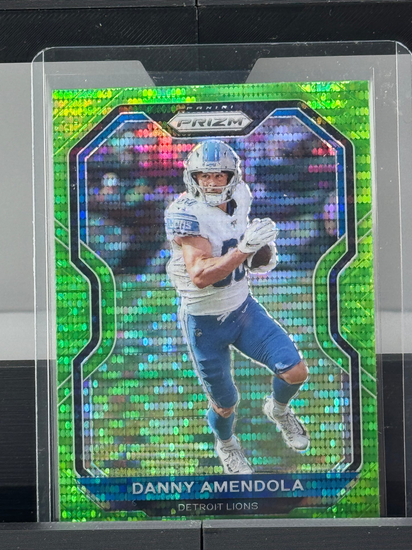 2020 Prizm #198 Danny Amendola Neon Green Pulsar Detroit Lions
