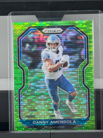 2020 Prizm #198 Danny Amendola Neon Green Pulsar Detroit Lions