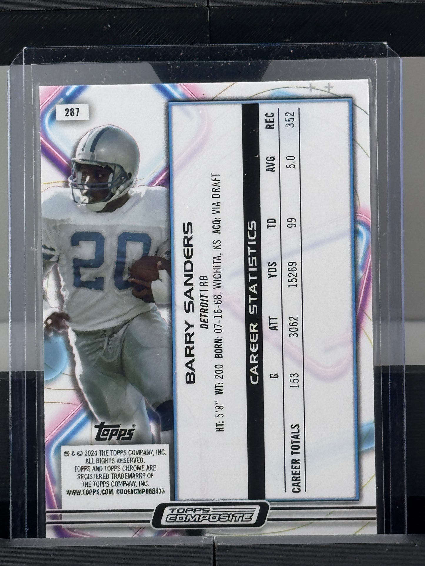2024 Topps Chrome Cosmic #267 Barry Sanders Detroit Lions