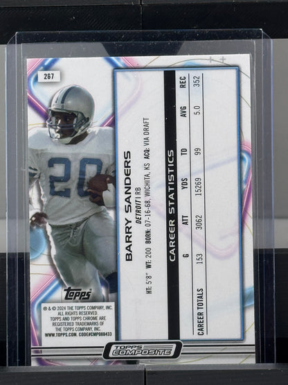 2024 Topps Chrome Cosmic #267 Barry Sanders Detroit Lions