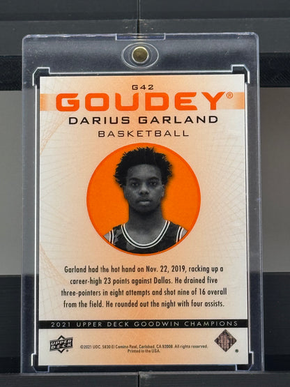 2021 Upper Deck Goodwin Champions #G42 Darius Garland Goudey 252/399 Cleveland Cavaliers