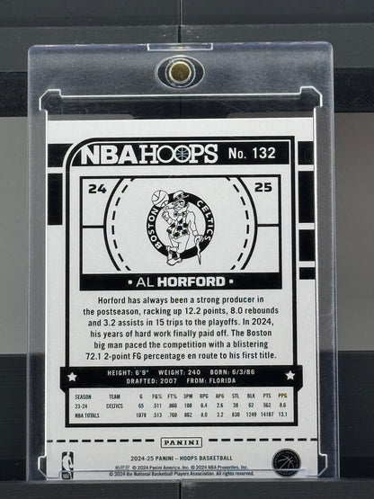 2024-25 Panini NBA Hoops #132 Al Horford White Explosion 50/149 Boston Celtics