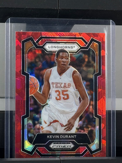 2024 Prizm Draft Picks #42 Kevin Durant Red Cracked Ice Phoenix Suns