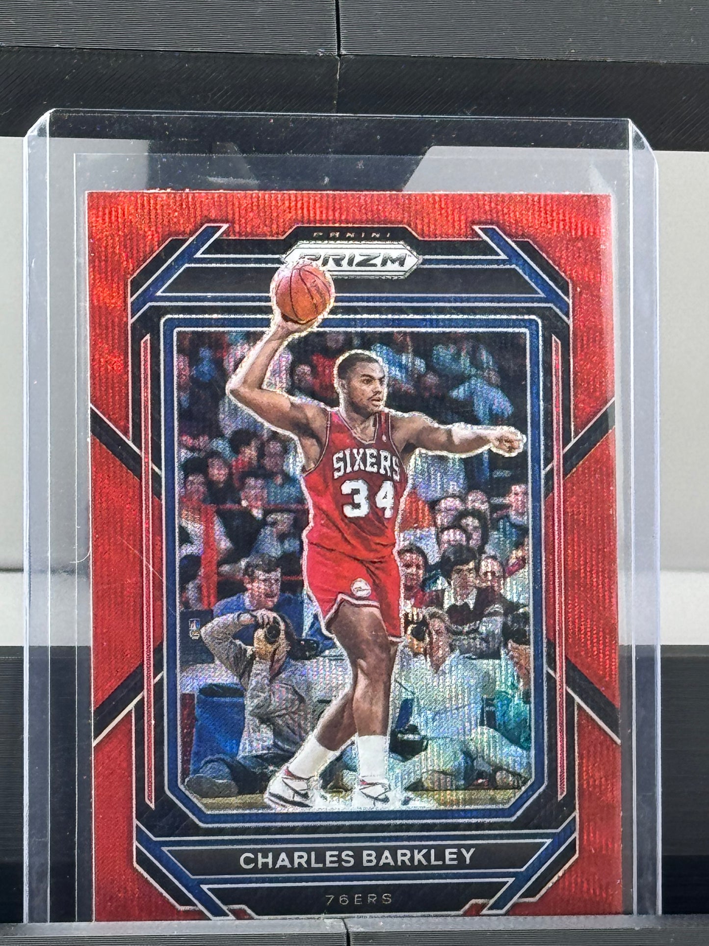 2022-23 Prizm #300 Charles Barkley Red Wave Prizm Phoenix Suns